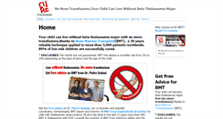 Desktop Screenshot of curethalassemia.org